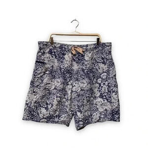 Patagonia Men's Floral Board Shorts Nylon Blue Patterned Size XL